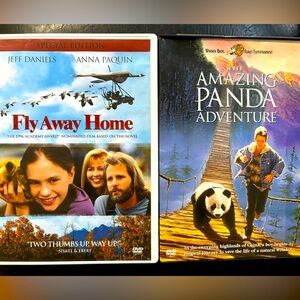 Fly away home and the amazing panda adventure DVDs